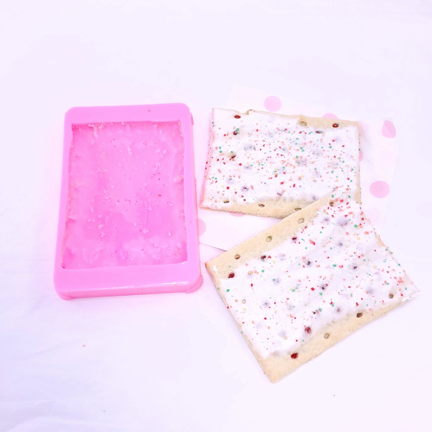 Pop cake tart mold, cookie Soap and Candle Mold, Wax melts silicone mold,  Mold for Resin NC087