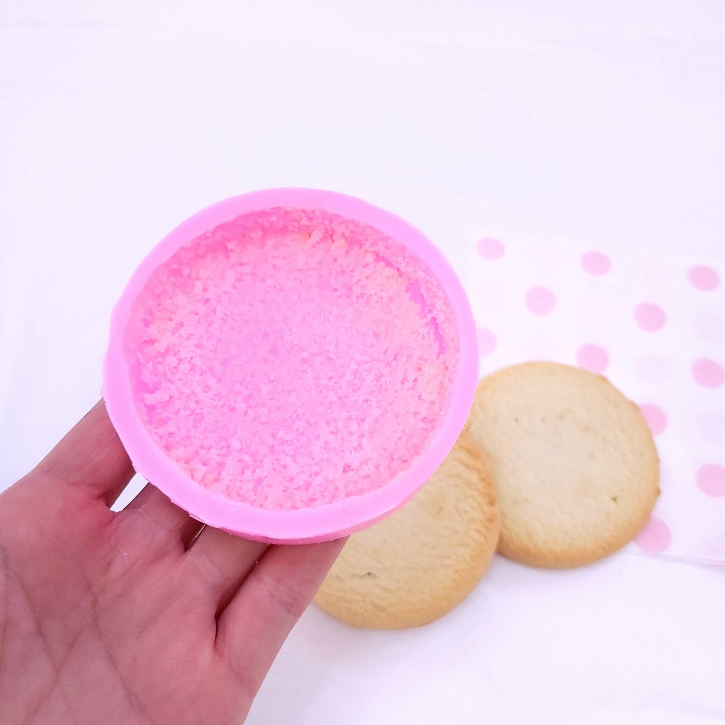 Shortcake cookie Silicone mold, Soap and Candle making mold, Mold for Wax, Mold for Resin NC047