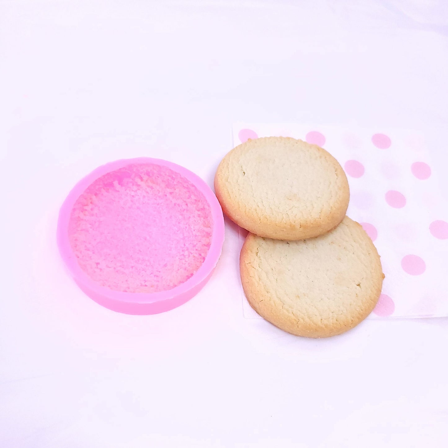 Shortcake cookie Silicone mold, Soap and Candle making mold, Mold for Wax, Mold for Resin NC047