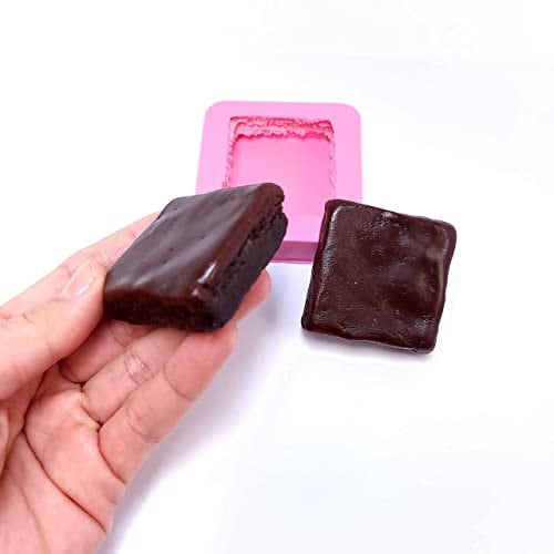 Brownie wax melts mold, mini chocolate cake mold, brownie Soap and Candle melts, Mold for Wax, Mold for Resin NC100