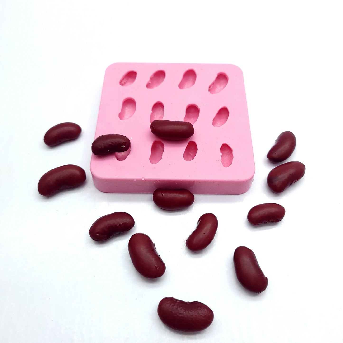 Red beans realistic beans mold, Red  beans mold, Fake food mold, red beans silicone mold