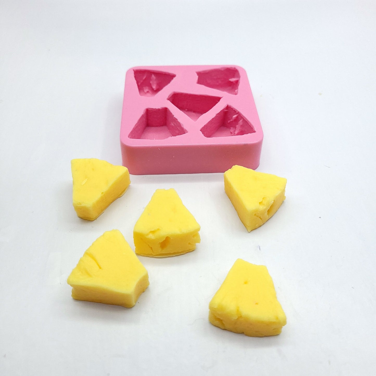 Pineapple Chunks wax melts mold, Soap and Candle decorating mold, Mold for Wax melts, Mold for Resin NC032