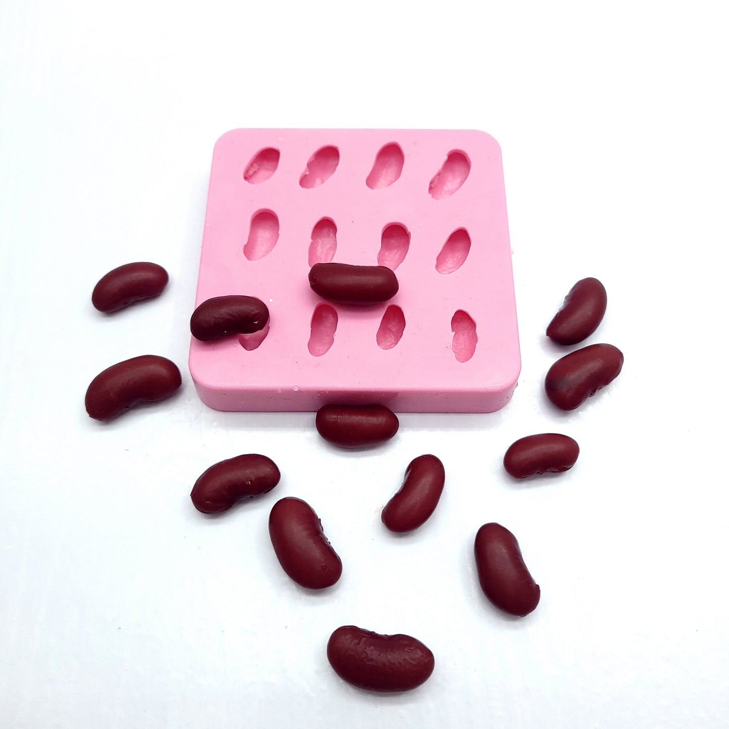 Red beans realistic beans mold, Red  beans mold, Fake food mold, red beans silicone mold