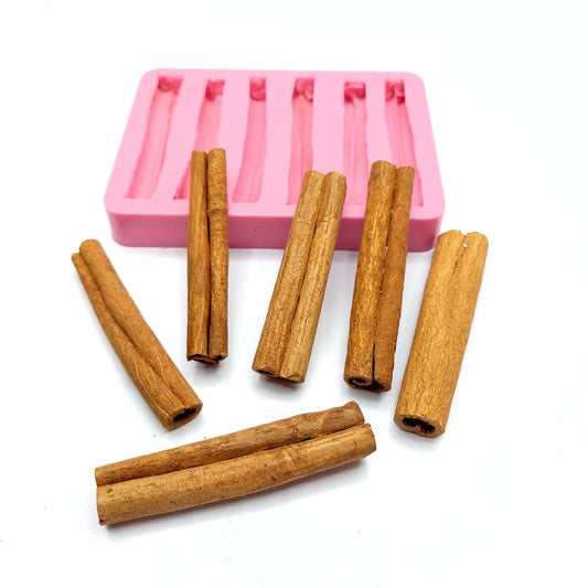 Real Cinnamon sticks wax melts mold 6 cavities fondant molds, Soap Making, Candle making, Mold for Wax , Mold for Resin, wax melts NC055