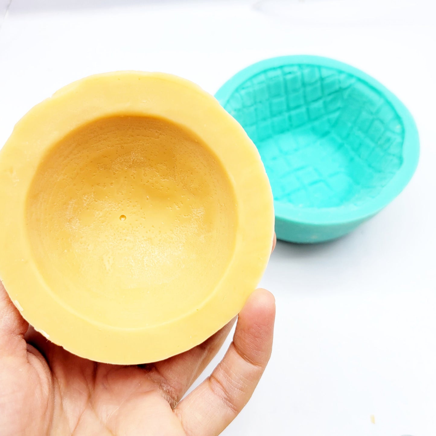 Waffle bowl cone mold ice cream cone mold Silicone Mold Wax mold Resin mold Soap mold Realistic Flexible mold NC088