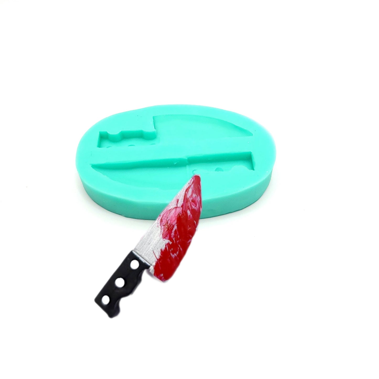 Butcher knife mold, miniature knife silicone mold, resin knife Multi-Project Silicone mold NC049