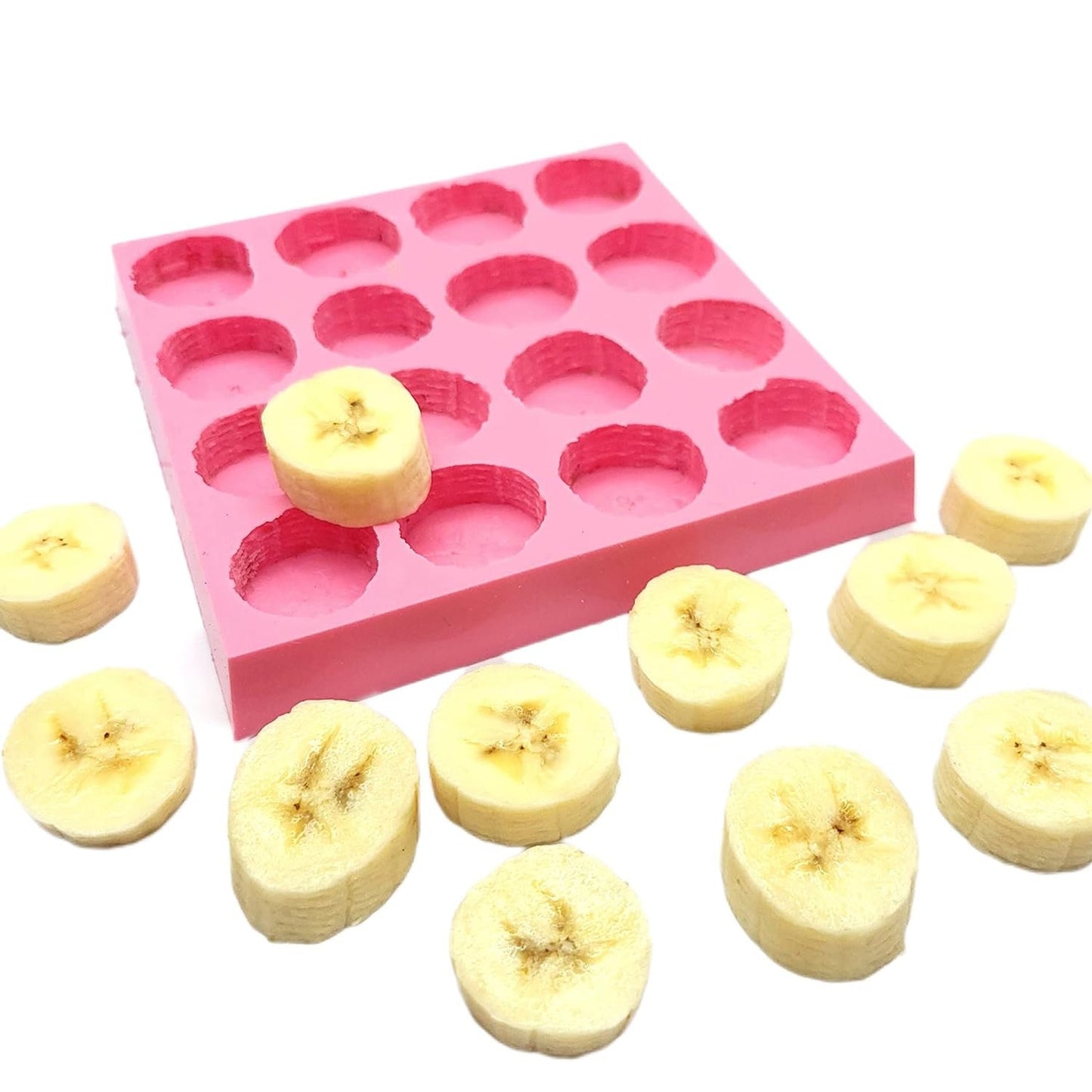 Banana slices wax melts mold, banana slice soap and candle, Mold for Wax melts, Mold for Resin NC010-74